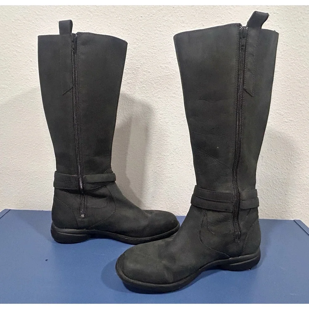Merrell Womens size 8 Tetra Strap Leather Waterproof Boots Cabincore Outdoors